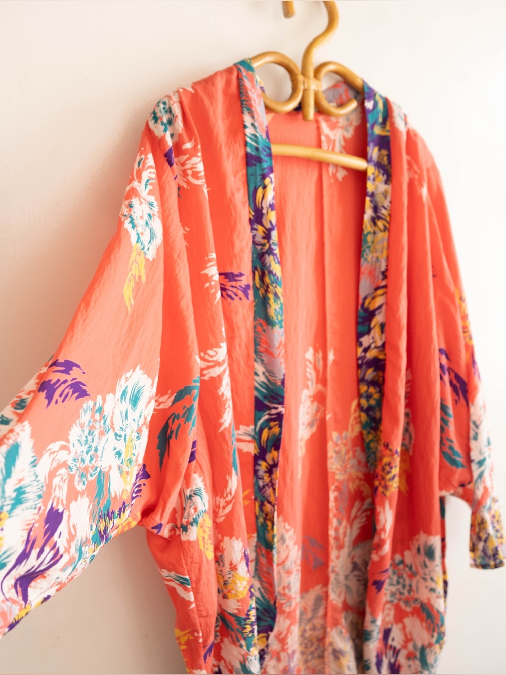 Coral Floral Kimono